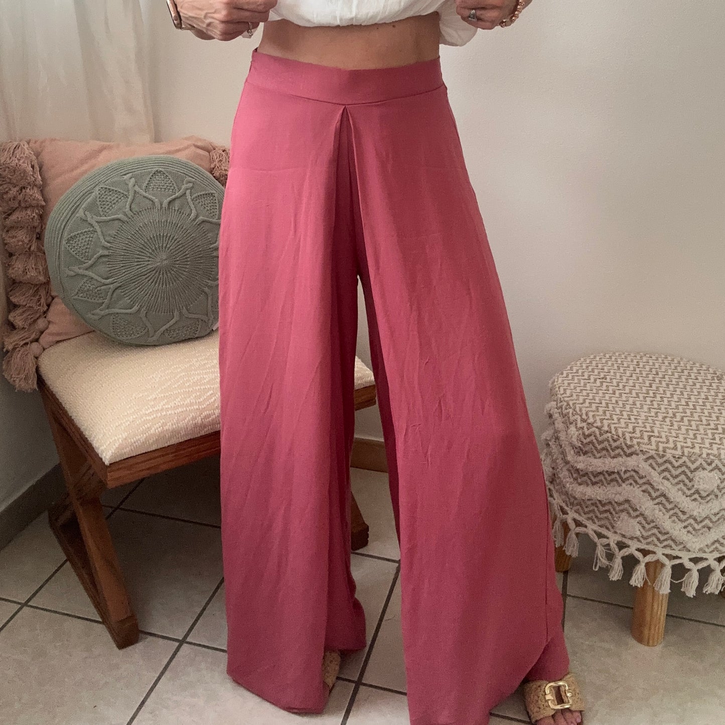 Rosy Coral Long Pants