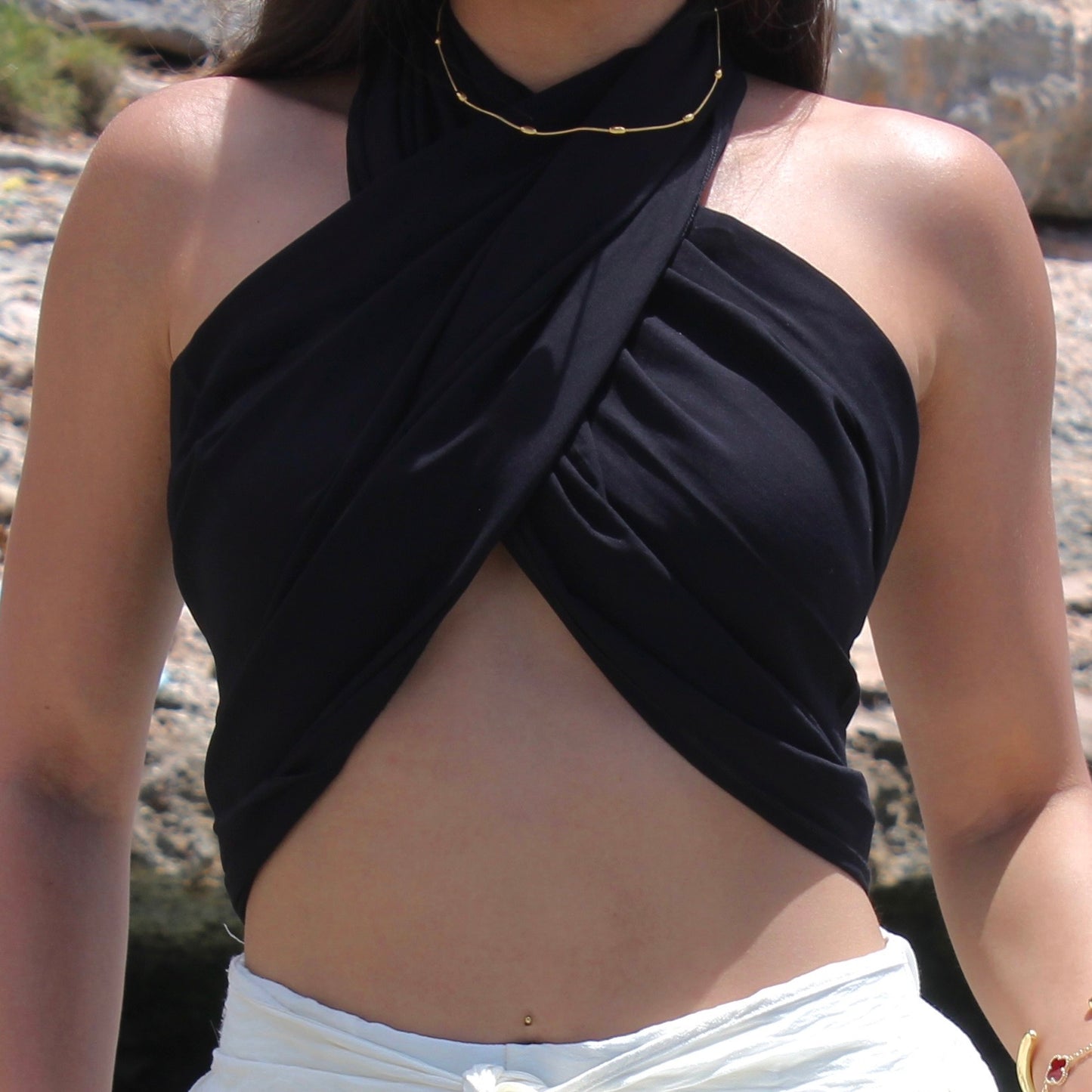 The Bijoux Scarf Top