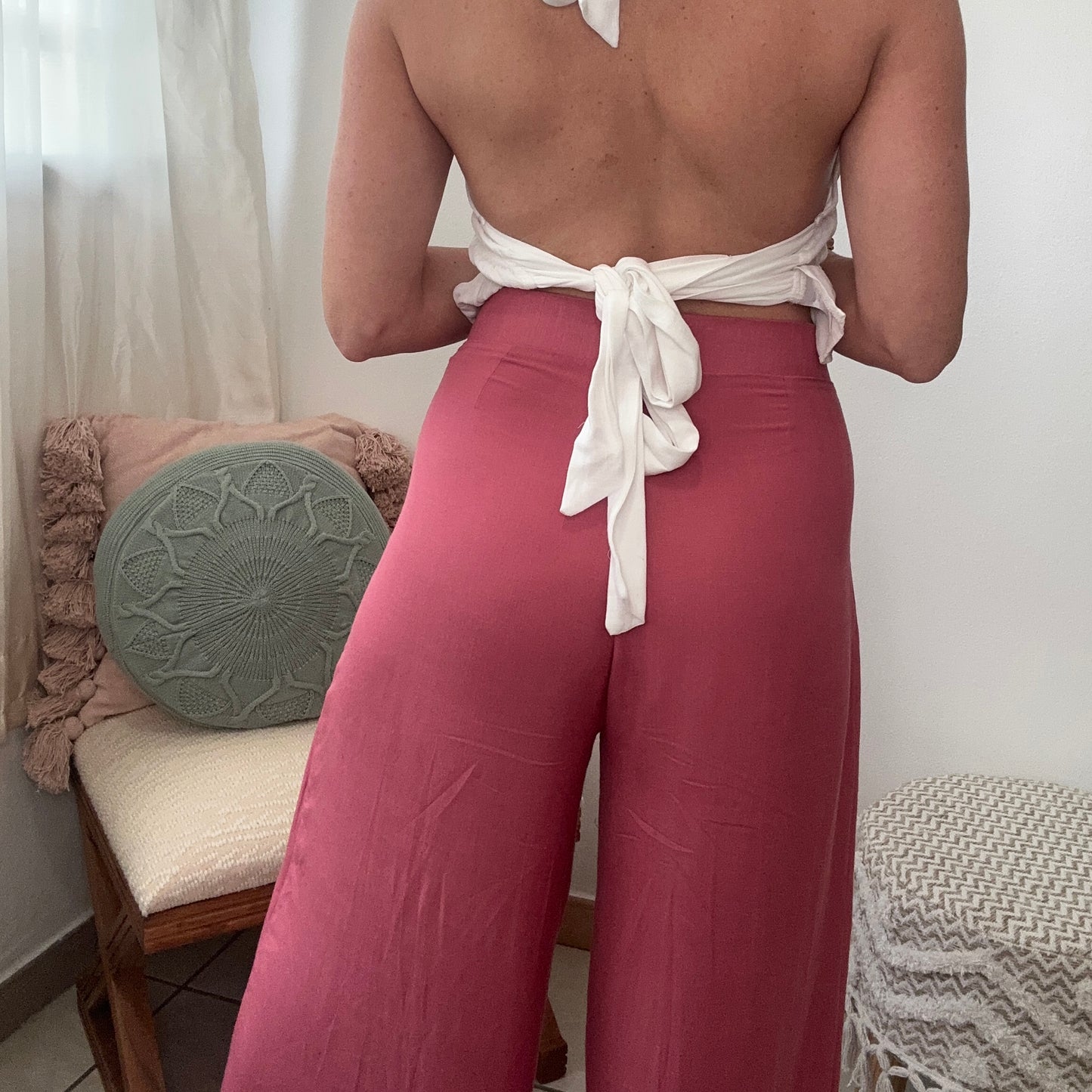 Rosy Coral Long Pants