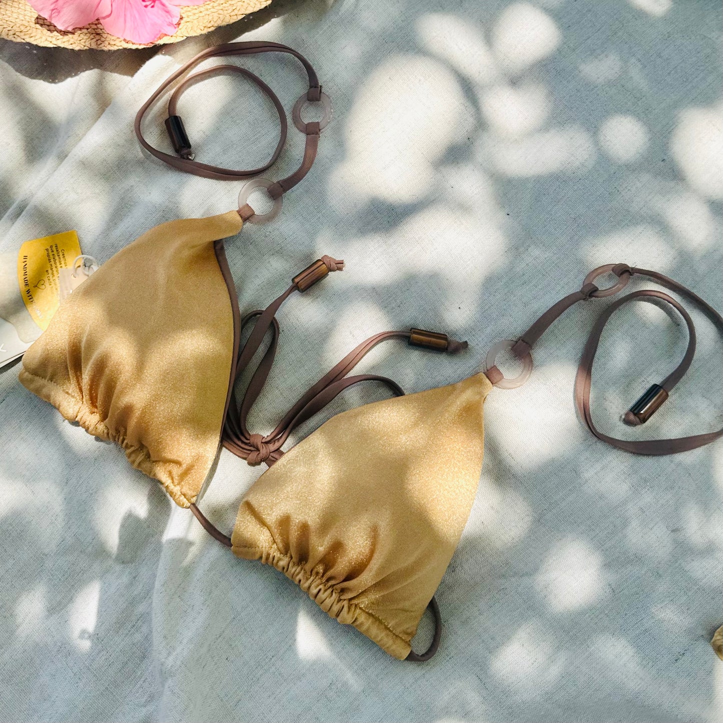 Golden Mocha Bikini Top