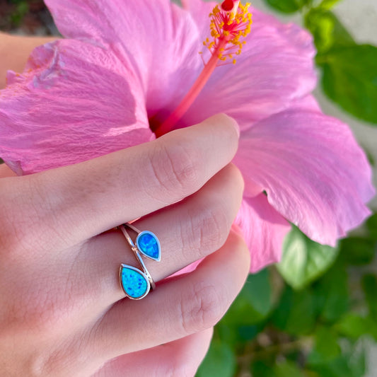 Tortoise Water Drop Ring